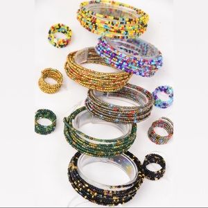 Indian beaded bangles and rings